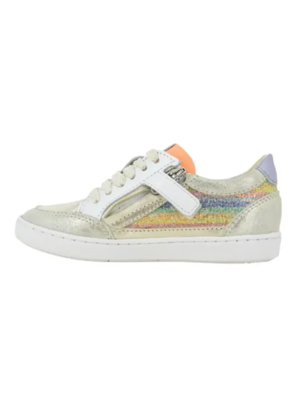 Enfants Shoo pom Bottines^Baskets Filles Play Lo Connect Platine-
