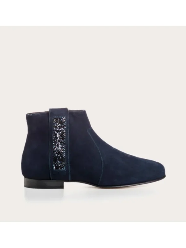 Femme Reqins Bottines^Bottines Lolita Peau Nuit-