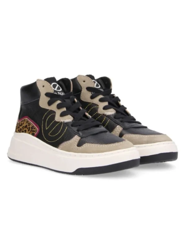 Femme No Name Baskets^Bridget Mid Grain Leopard-