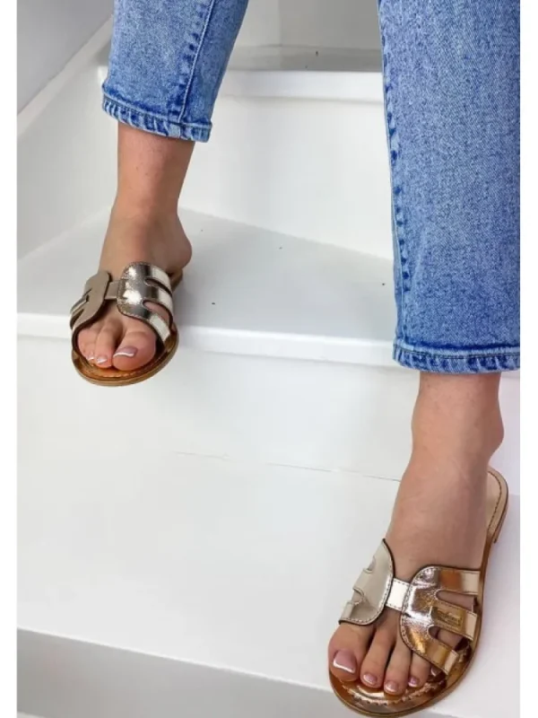 Femme Les tropéziennes par M. Belarbi Sandales & Nu-Pieds^Les Tropeziennes Par M. Belarbi-Mules Damia Or