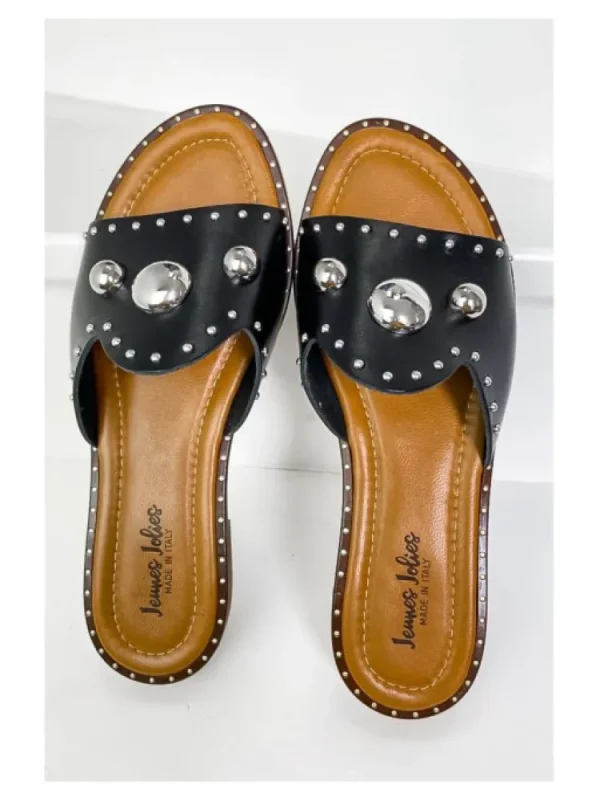 Femme Jeunes Sandales & Nu-Pieds^Mules Cuir Naples- & Jolies
