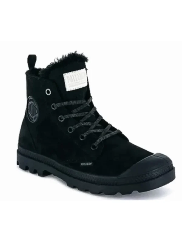 Femme * Bottines^Palladium-Pampa Hi Zip Nubuk Black