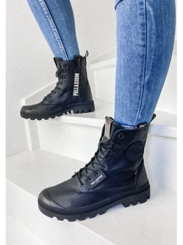 Femme * Bottines^Pampa Legion Offlab Leather Black-Palladium