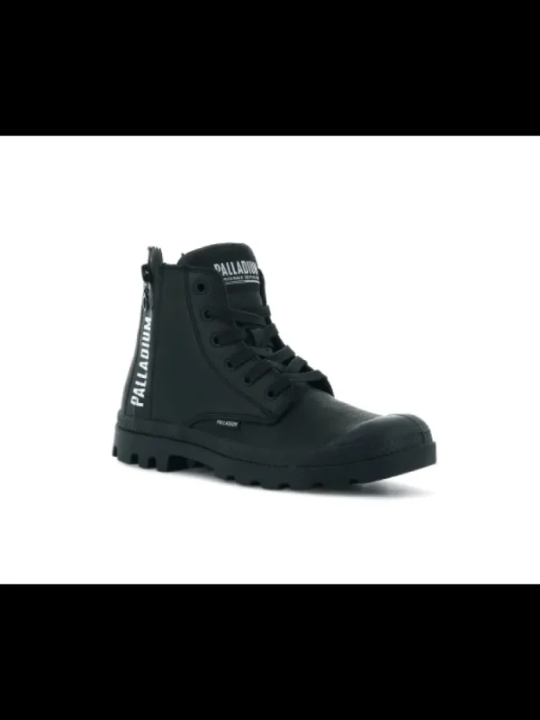 Femme * Bottines^Pampa Ubn Zips Leather Black-Palladium