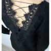 Femme * Pulls Et Gilets^Pull Dos Dentelle « Taipei »