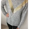 Femme * Pulls Et Gilets^Pull Triangle Sequins Bucarest