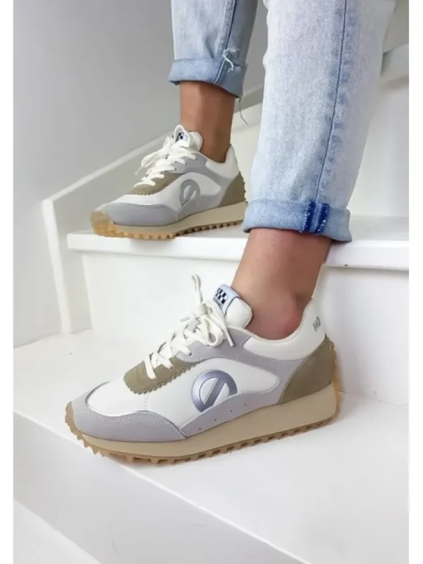 Femme No Name Baskets^Punky Jogger Dove/Sable-