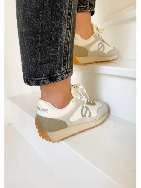 Femme No Name Baskets^Punky Jogger Dove/Sable-