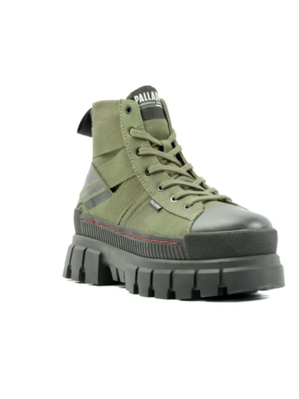 Femme Palladium Bottines^Revolt Hi Army Olive-