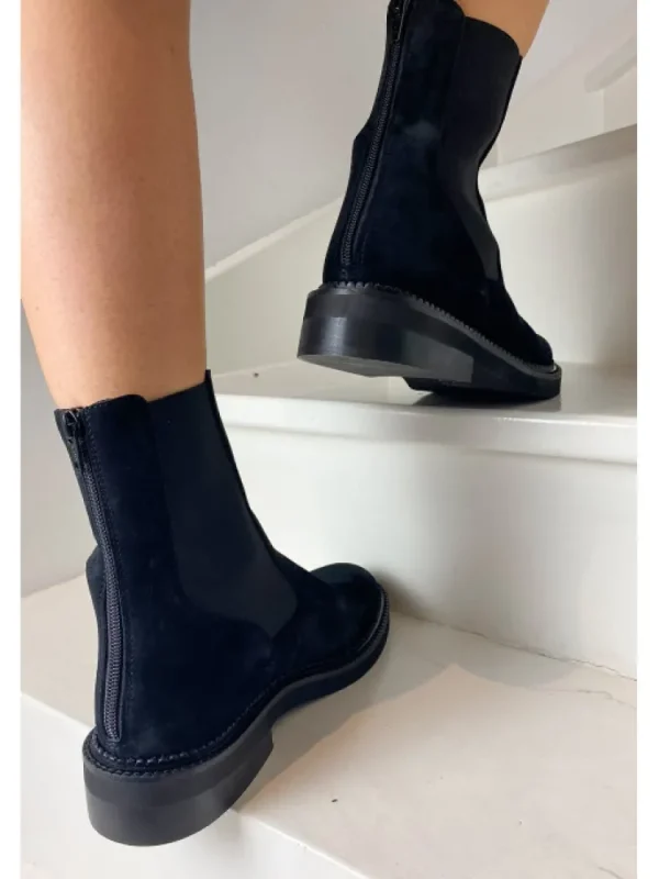 Femme Semerdjian Bottines^-Bottines E320E4 Camoscio Nero