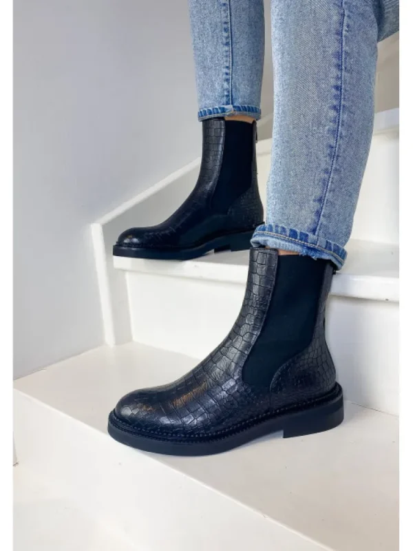Femme Semerdjian Bottines^-Bottines E320E4 Cocco Nero