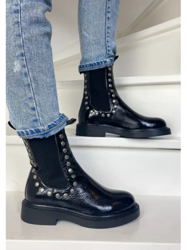 Femme Semerdjian Bottines^-Bottines F112K7 Naplak Nero