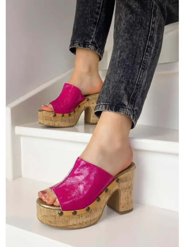 Femme Semerdjian Sandales & Nu-Pieds^-Mules Venezia Fuschia