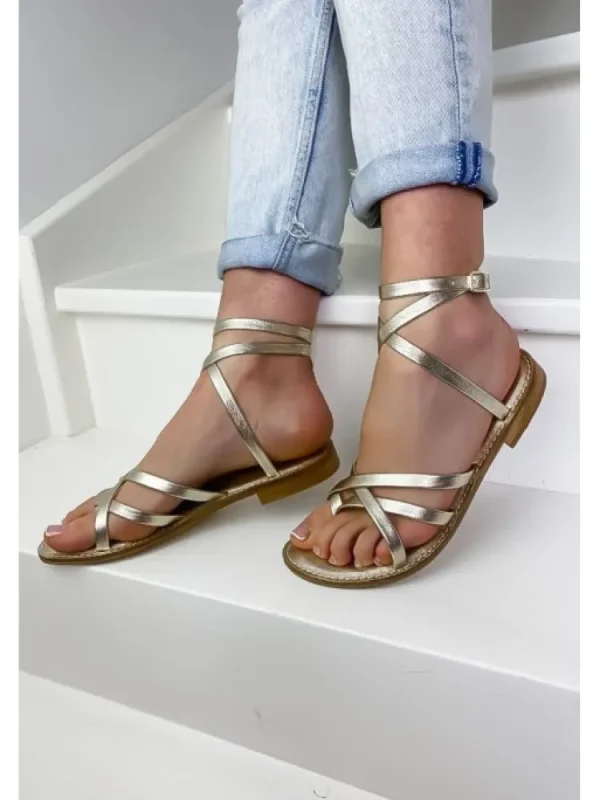 Femme Semerdjian Sandales & Nu-Pieds^-Sandales Petra Dorees