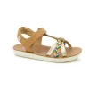 Enfants Shoo pom Sandales & Nu-Pieds^-Sandales Fille Goa Salome Laminato Camel