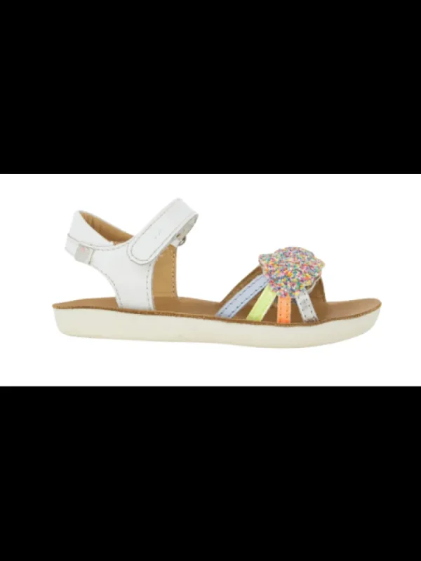 Enfants Shoo pom Sandales & Nu-Pieds^-Sandales Fille Goa Multi White