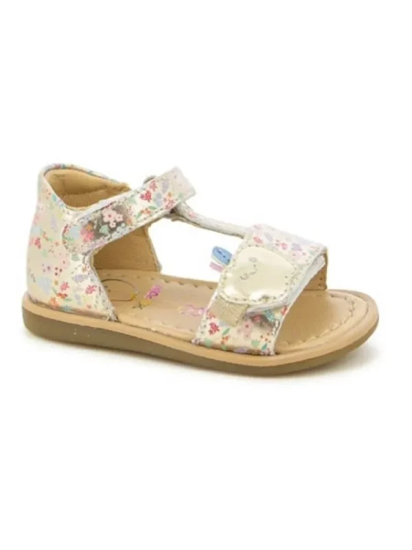 Enfants Shoo pom Sandales & Nu-Pieds^-Sandales Fille Tity Apple Platine