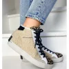 Femme Crime London Baskets^Sneakers High Top Distressed