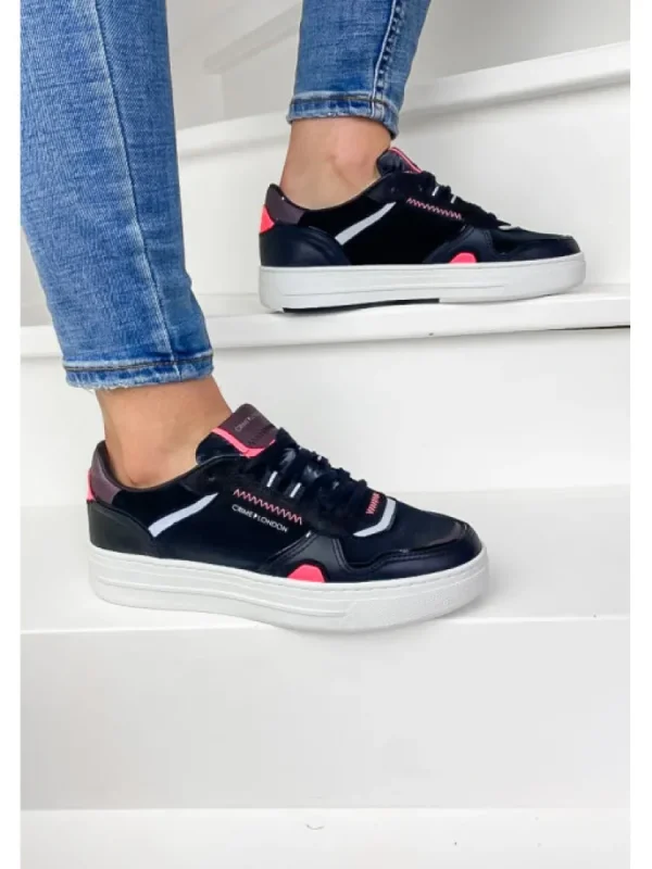 Femme Crime London Baskets^Sneakers Low Top Off Court Black-
