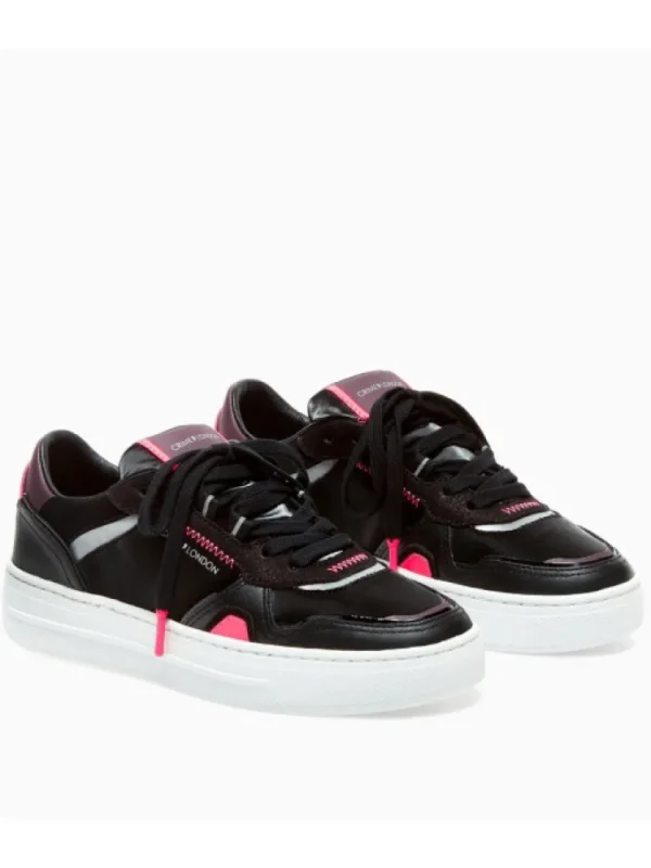 Femme Crime London Baskets^Sneakers Low Top Off Court Black-